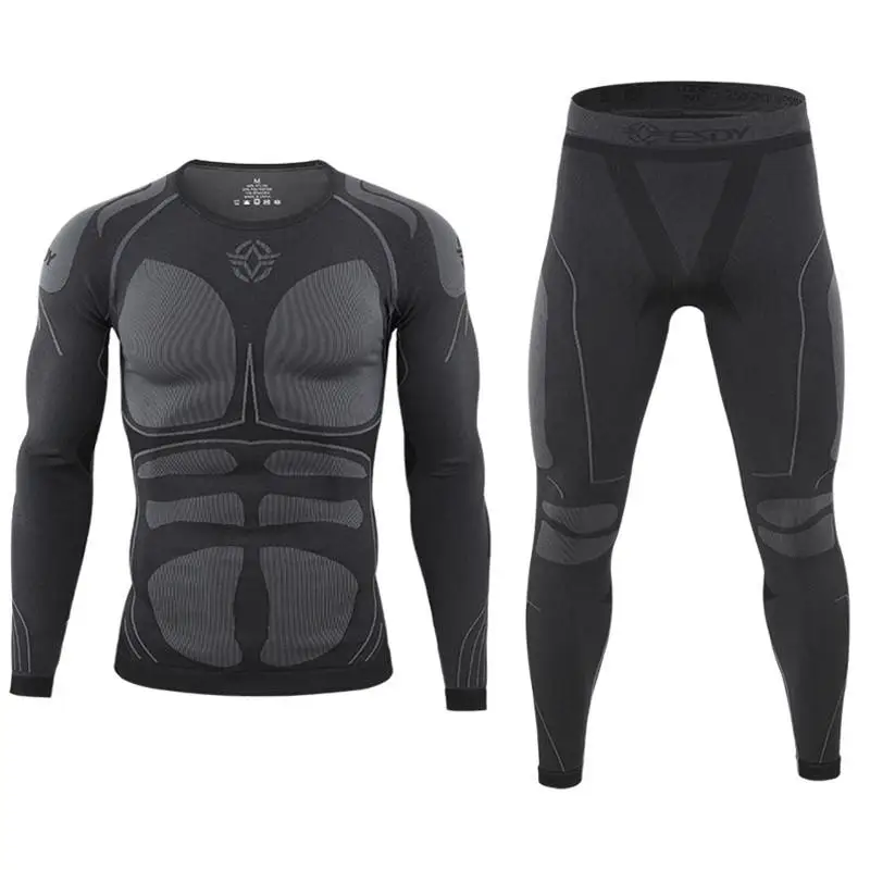 winter Top quality thermo Cycling clothing Men\'s thermal underwear men underwear sets compression training underwear men clothin