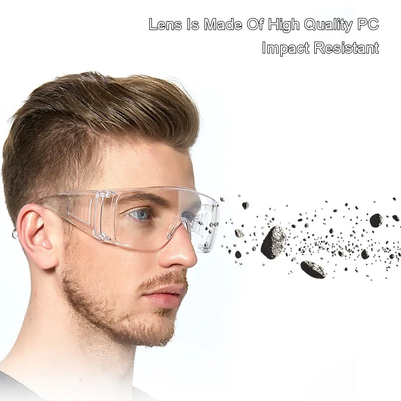 High Quality Safety Glasses Anti-Splash Impact-Resistant PC Lens Work Safety Goggles For Lab DIY Kids/Adult Eyes Protection