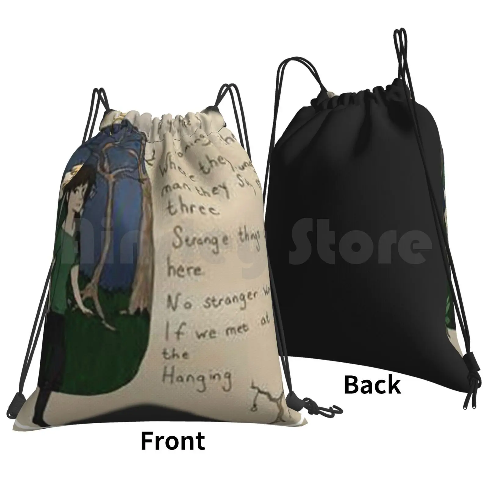 Hunger Games Hanging Tree Backpack Drawstring Bag Riding Climbing Gym Bag Hunger Games Hanging Tree Hanging Hunger Katniss