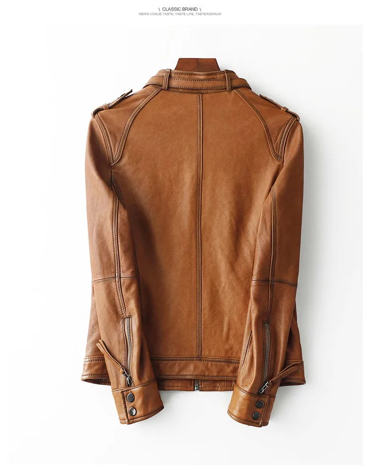 2022 Women Short Locomotive Autumn and Winter New Stand-up Collar Jacket All-match Leather Jacket G3