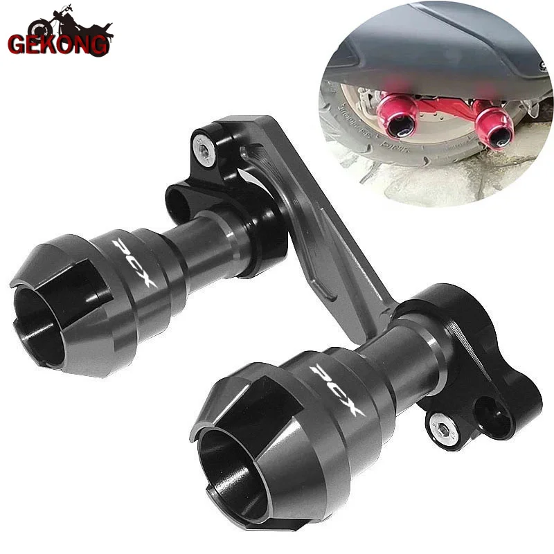 Fit For PCX125 PCX 125 150 accessories Front Fork Wheel Fall Muffler Pipe Frame Protection Frame Slider Anti Crash Protector