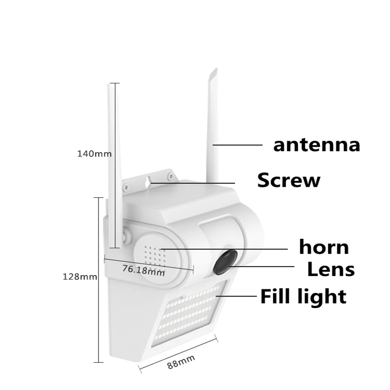 Imagem -05 - Tuya-câmera de Vigilância ao ar Livre Impermeável 1080p ip sem Fio Lente 36 mm Cctv Lâmpada de Parede 2mp Wifi Smart Home