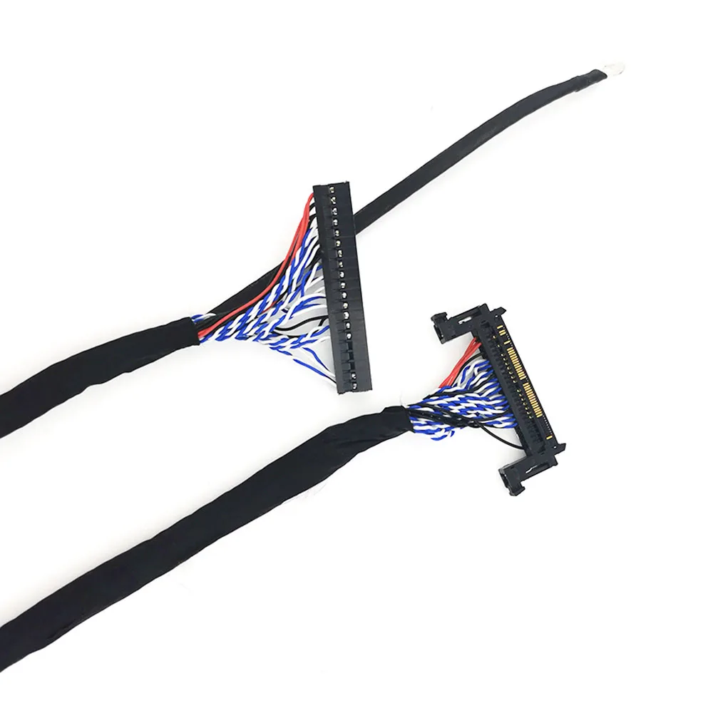 FI-RE51S-HF 0.5mm 51p 2ch 10-bit lvds cable 55cm for samsung /LG AU 40P DuPont for 26-65“ 51pin 2ch 10bit connector