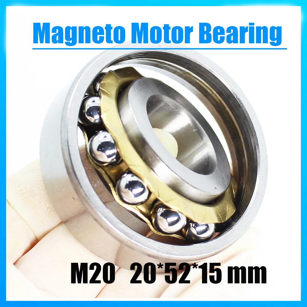 

M20 Magneto Bearing 20*52*15 mm ( 1 PC ) Angular Contact Separate Permanent Motor Ball Bearings