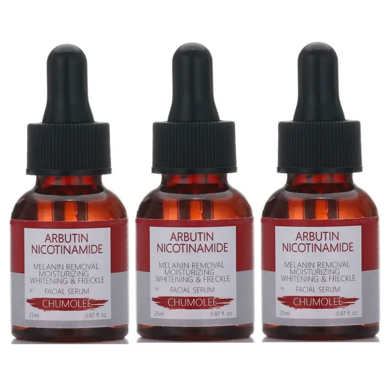 3pcs Arbutin Whitening Face Serum Removal Freckle Dark Spot Melasma Anti-wrinkle Brighting Nicotinamide Essence Skin Care