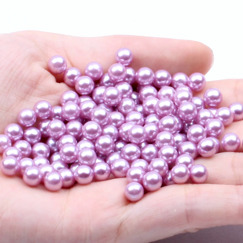 

Small Pack 10mm 50pcs Multiple Colors No Hole Round Pearls Imitation Pearls Dresses DIY Craft Scrapbook Decoration