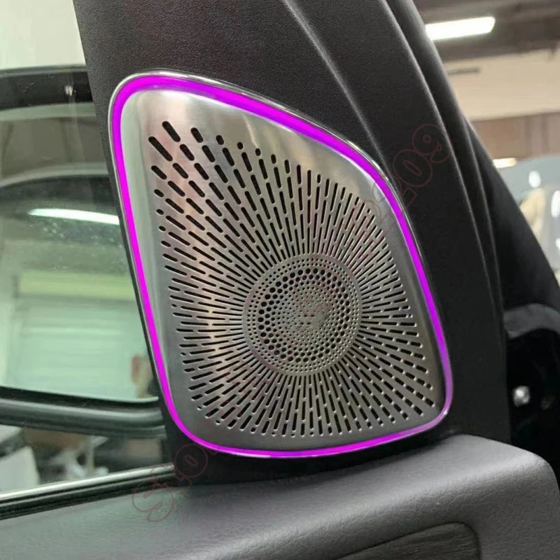 

LED 64-color For Benz GLE W167 GLS X167 GLE350 GLE450 Synchronous Original Car Tweeter Ambient Light Cover Alto Luminous Panel