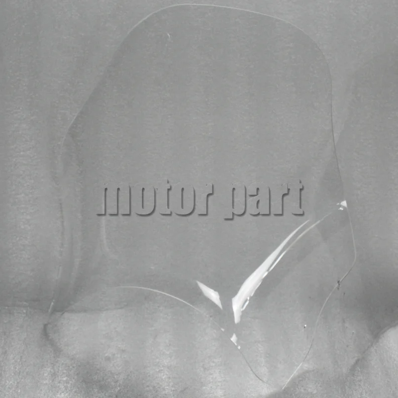Universal Motorcycle Windshield Round Lights Street Bike Windscreen Screen Glass As For Honda Yamaha Kawasaki Suzuki Smoke Clear