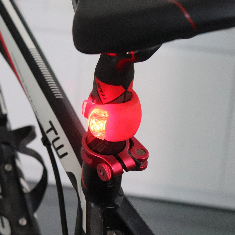 Silicone LED Bicycle Front Light Rear Bike Light Built-in Battery Waterproof Bicycle Accessories Cycling Mountain Bike Lamp