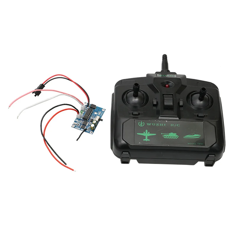 1Set 2.4G 4CH Differential Transmitter Receiver for RC Speed Boat Model Tank Airplane Radio Controlling System Remote Controller