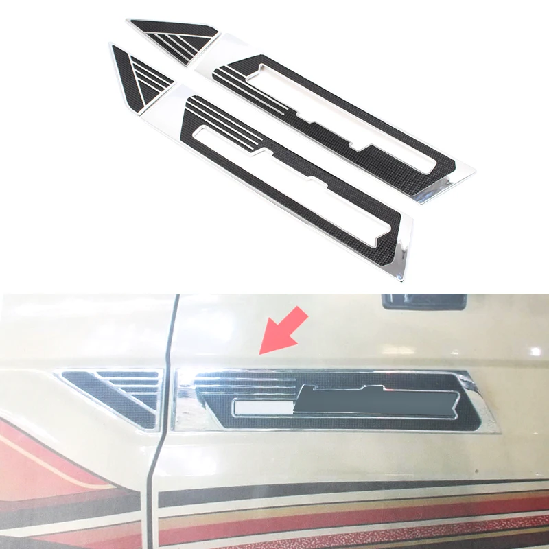 

Chrome Car Accessories Side Body Fender Anti Scratch Panel Sticker Trim For Toyota Land Cruiser LC76 LC77 LC78 LC79 FJ70 FJ76