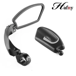 Hafny Adjustable 22mm Handlebar Scooter Bike Mirror Stainless Steel Lens Bicycle Bar End Bike Rear View Mirror Blast-Resistant