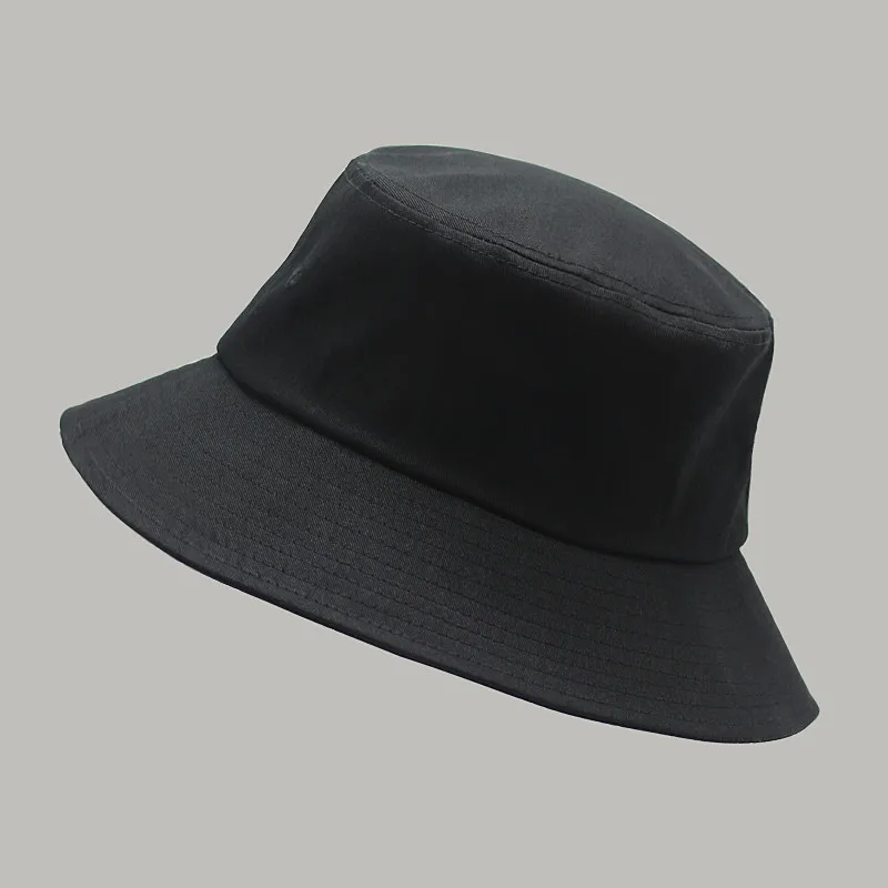 Big Head Man Large Size Sun Hat Women Blank Fisherman Hat Pure Cotton Panama Cap Plus Size Bucket Hats 54-57cm 57-60cm 60-63cm