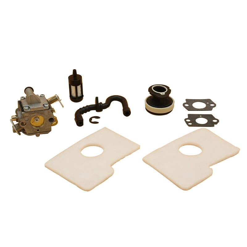 คาร์บูเรเตอร์กรองอากาศ Manifold ชุด Fit สำหรับ Zama Carb STIHL MS 180 170 MS180 MS170 018 017เลื่อยแก๊สอะไหล่