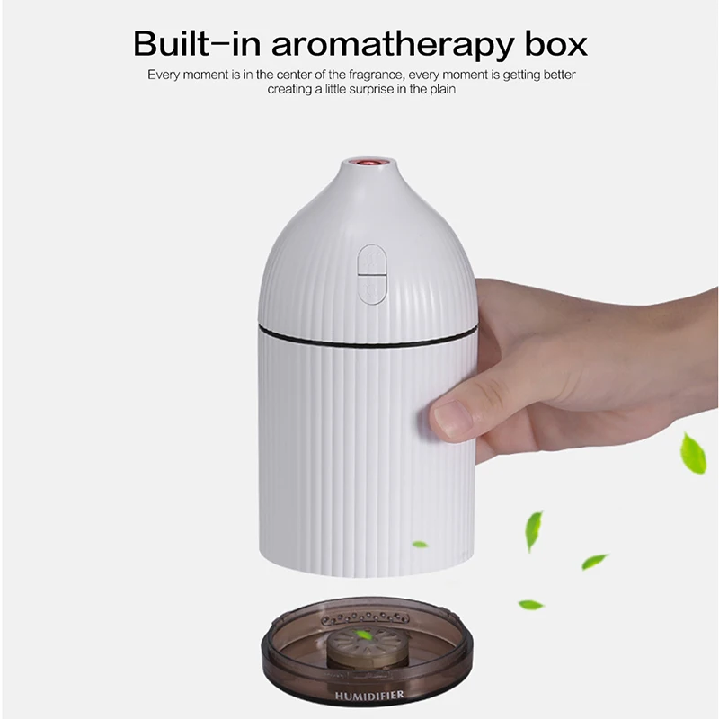 Umidificatore dell'aria del USB olio Essenziale diffusore Con Luce A Led e Mini mist fogger del creatore della foschia Auto Diffusore di Aroma Umidificatore Aromaterapia