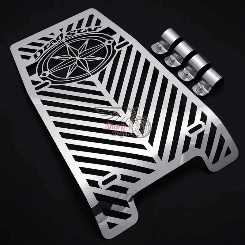 Motorcycle Skull Radiator Grill Cover Protector Water Tank Cooler Cap For YAMAHA XVS1100 1100 Drag Star Classic Custom 1999-2012 view 5