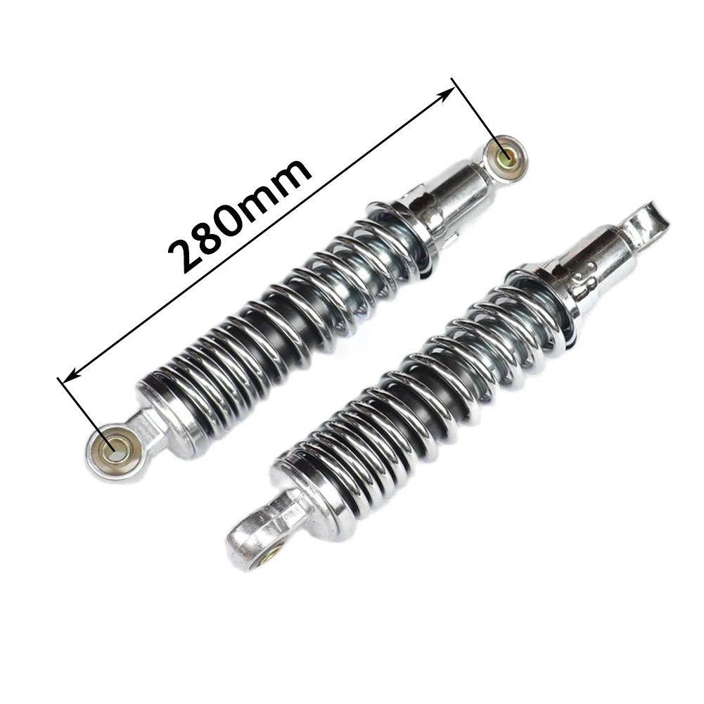 2Pcs 280mm motorcycle rear Chrome shock absorber Suspension for Monkey Z50 50CC Bike Motorcycle Accessories