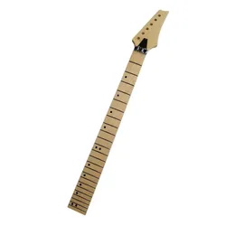 Disado 24 Frets Wood Color Maple Electric Guitar Neck Maple Fingerboard Inlay Dots Glossy Paint Guitar Accessories Parts