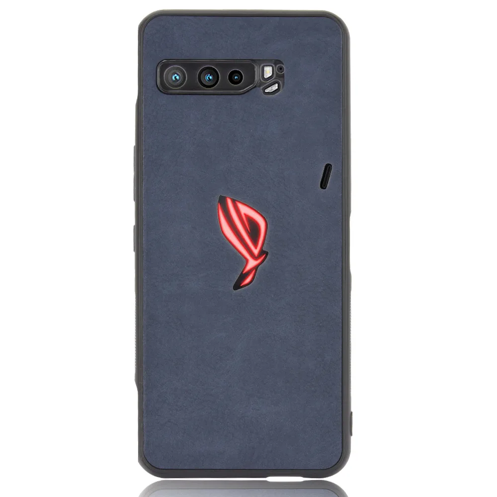 For Asus ROG Phone 3 ZS661KS Case Silicone Soft Edge TPU Sheep PU Leather Hard Phone Cover For Asus ROG Phone 3 Strix ROG3 Case