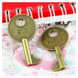 20pcs 22*40mm Antique Bronze Plated Vintage Metal Alloy Keys Charms Fit Jewelry Making Pendant