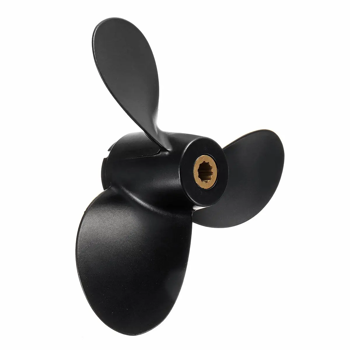 

Black For Suzuki Outboard Engine 4-6HP 58110-91JM0-019 7 1/2 x 6 1/2 Boat Propeller Marine Propeller 3 Blade Aluminum Alloy