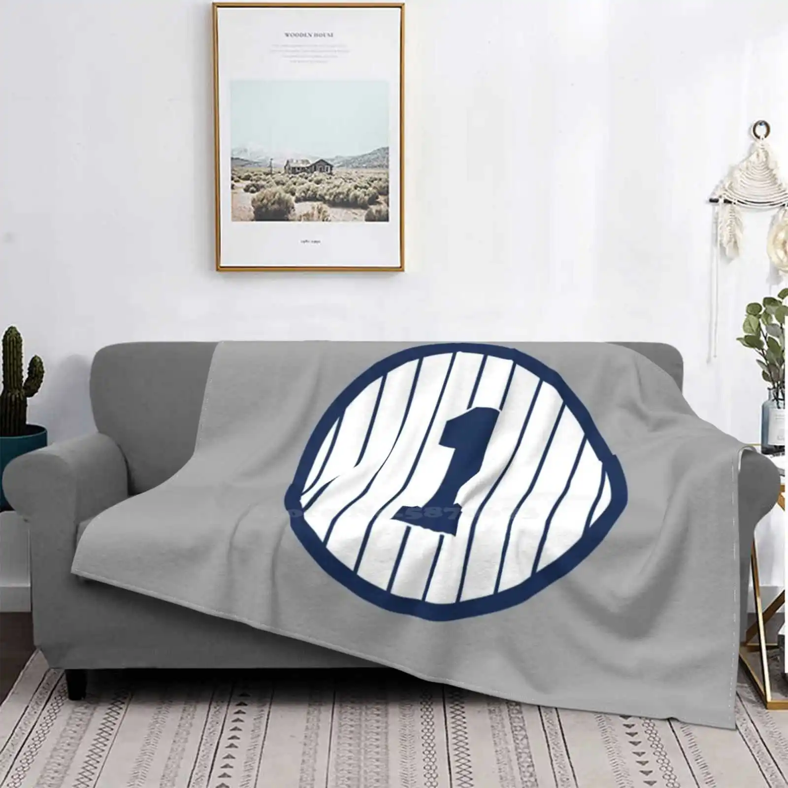 Billy #1 Jersey Number Shaggy Throw Soft Blanket Sofa / Bed / Travel Love Gifts Derek Jeter The Captain Re2pect Mr November Aaro