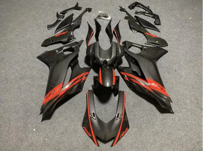 

Carbon Fiber IacQuered Motorcycle Fairing Parts For YAMAHA YZF R6 2017 2018 Water Transfer Printing All Sorts Of Color No.27778