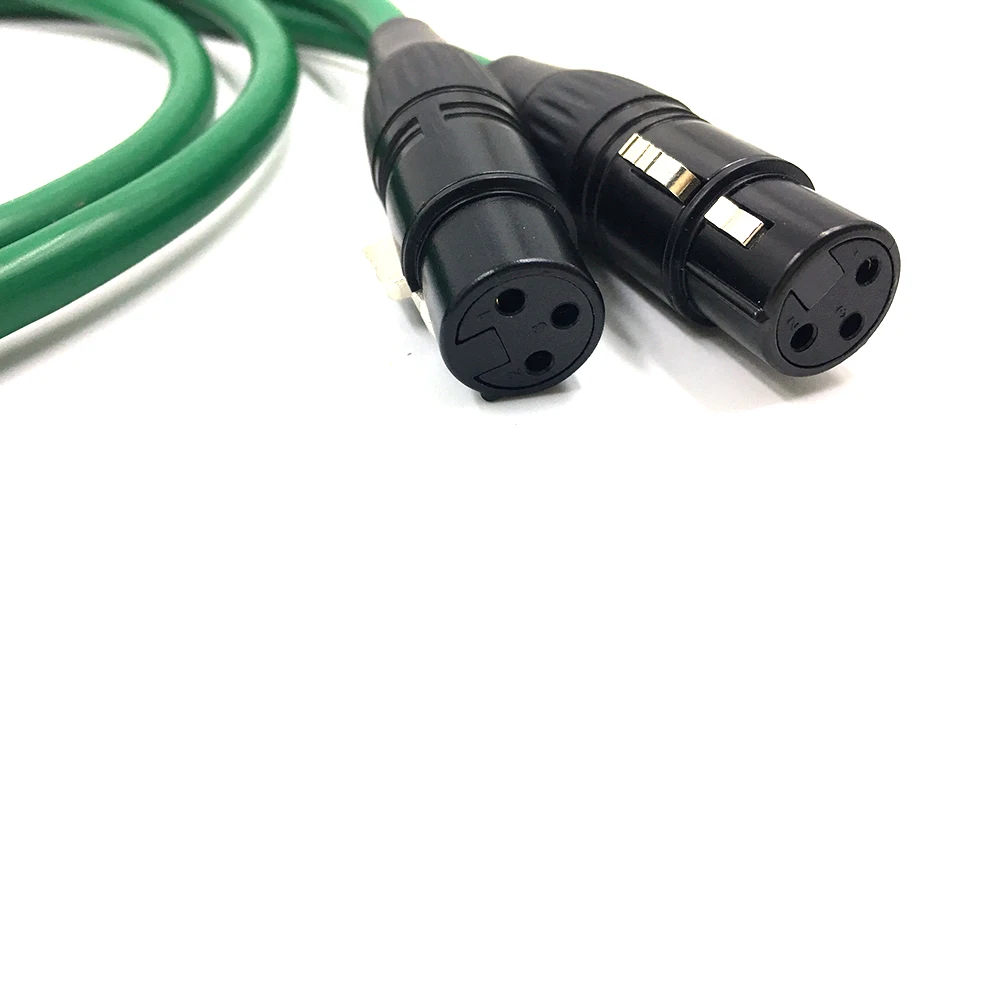 زوج واحد من ألياف الكربون RCA إلى XLR كابل الصوت المتوازن RCA ذكر إلى XLR أنثى كابل ربط مع كابل MCINTOSH USA-Cable