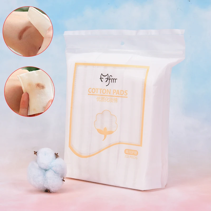 222pcs/bag Cosmetic Cotton Makeup Pad Remover Cotton Pads Cleansing Remover Cotton Pads Facial Skin Care Cosmetics Tools 4543