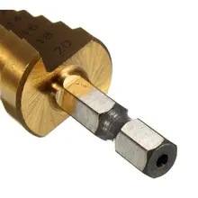 Titanium Coated Step Drill Bits 3-20mm #4