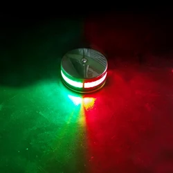 Luz de navegación marina LED impermeable de acero inoxidable, luz de arco bicolor Blanco/rojo y verde, lámpara de navegación, accesorio para barco