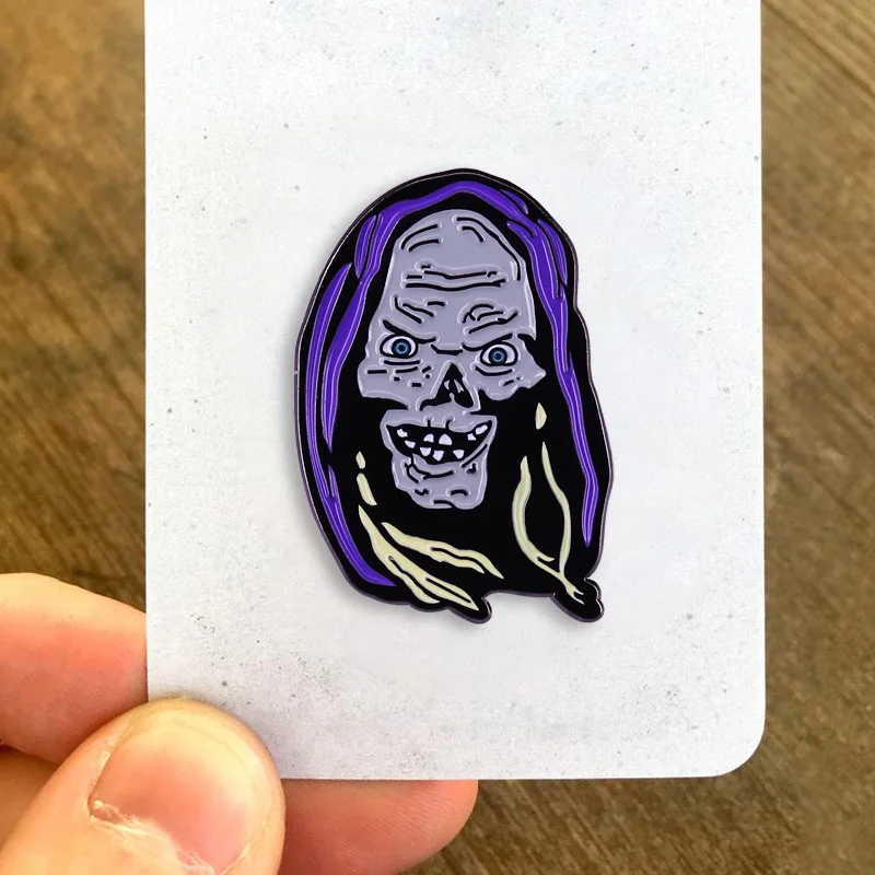 Tales from the Crypt Keeper Enamel Pin Classic Horror Television Series Ghouls Badge Creepy Halloween Decor