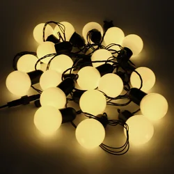 Luzes led string fada bolha bola lâmpada de iluminação natal guirlanda lâmpada de fadas luz da corda ao ar livre guirlanda casamento decorativo