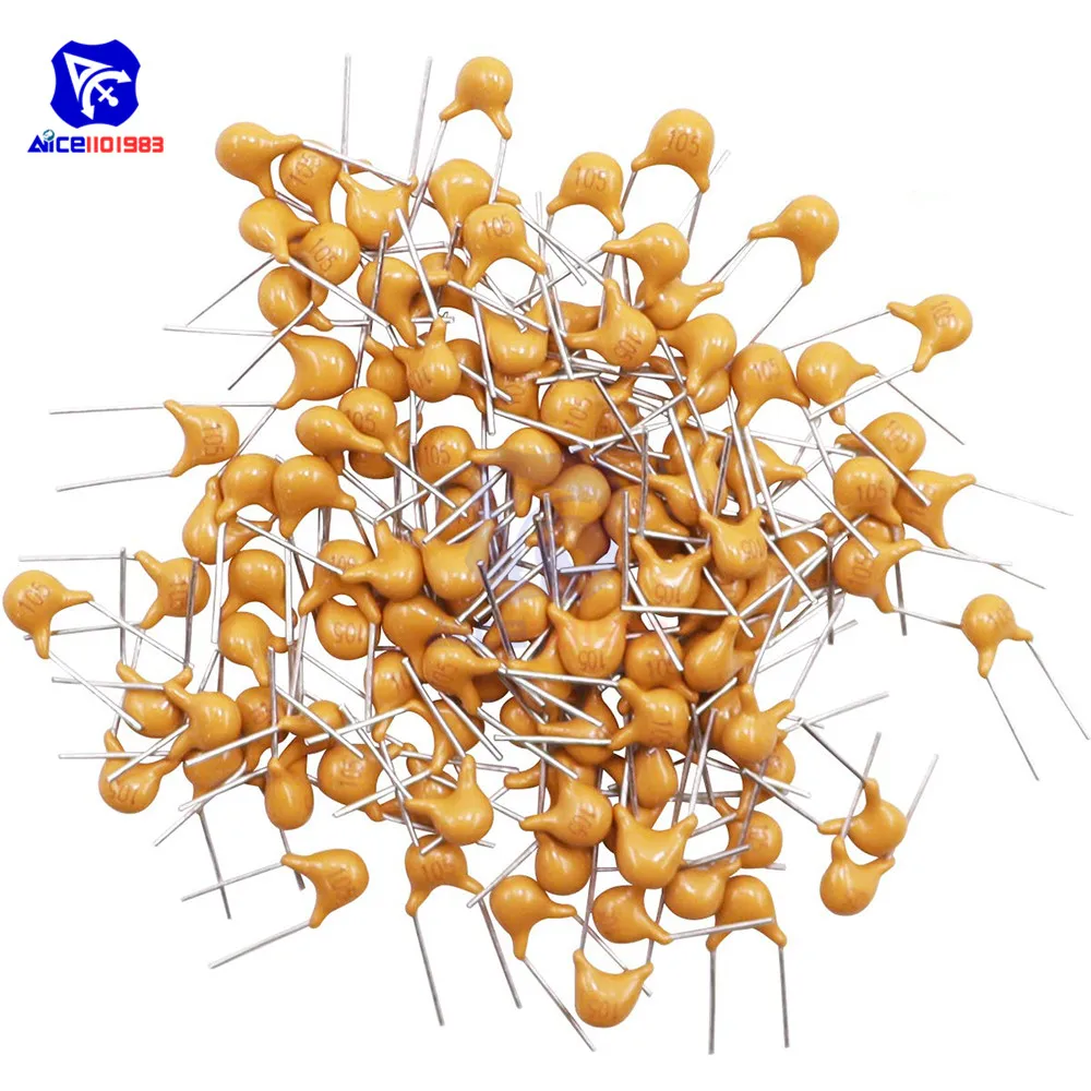 50PCS 105 1μF 50V Monolithic Chip Ceramic Capacitor