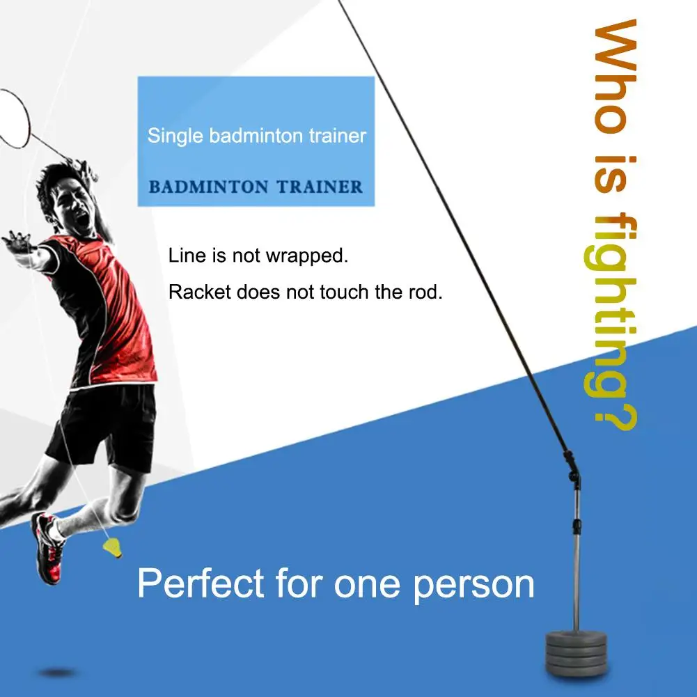 Professional Badminton Training Set Telescopic Singer Badminton Practice Tools Portable Outdoor Indoor Badminton Playing Set