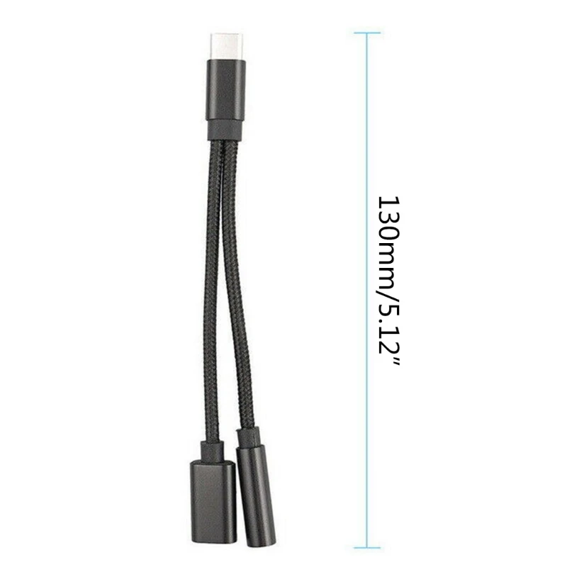 USB C to 3.5 mm Headphone Jack Adapter Compatible with Type C to Headphone Auxiliary Cable Digital Audio Converter