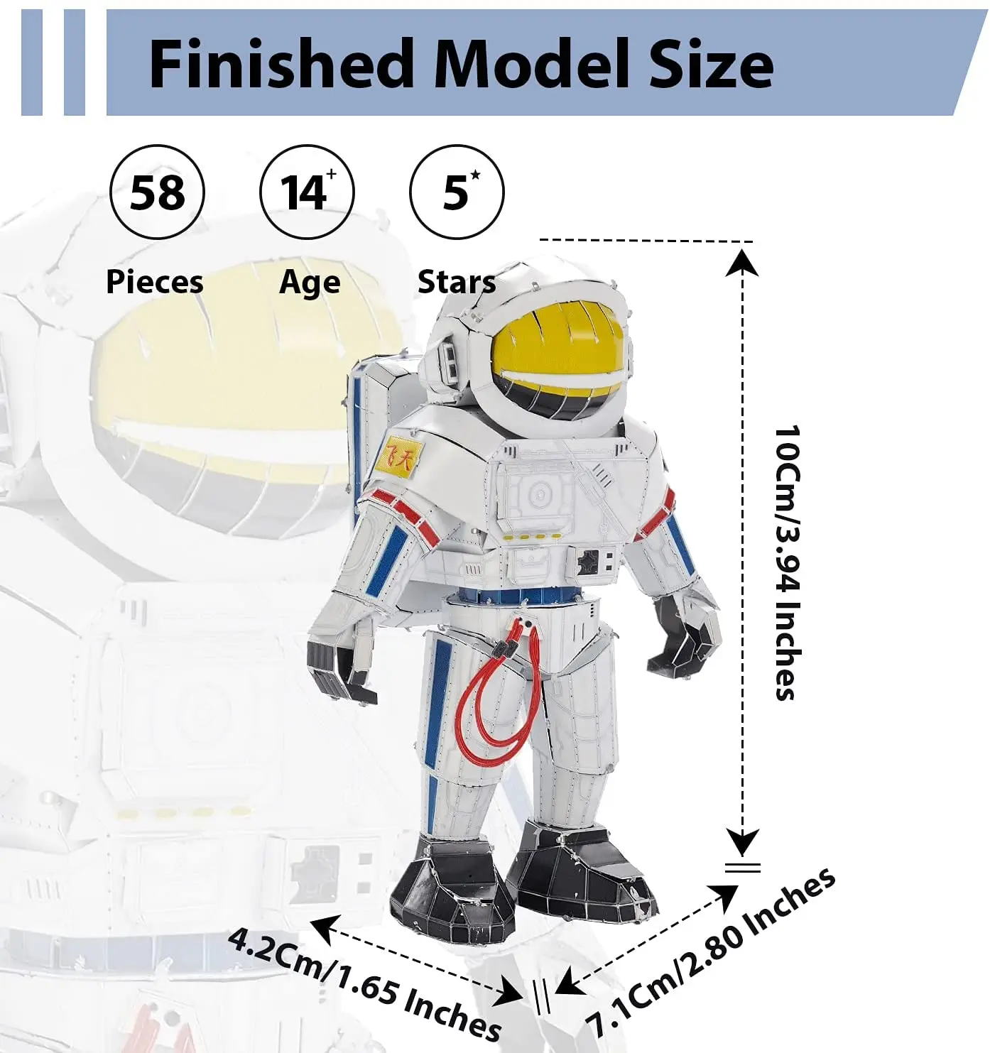 Microworld 3D Metal Jigsaws Puzzles Space Astronaut Kit DIY Jigsaw Educational Toys Birthdays Christmas Gifts For child Kids