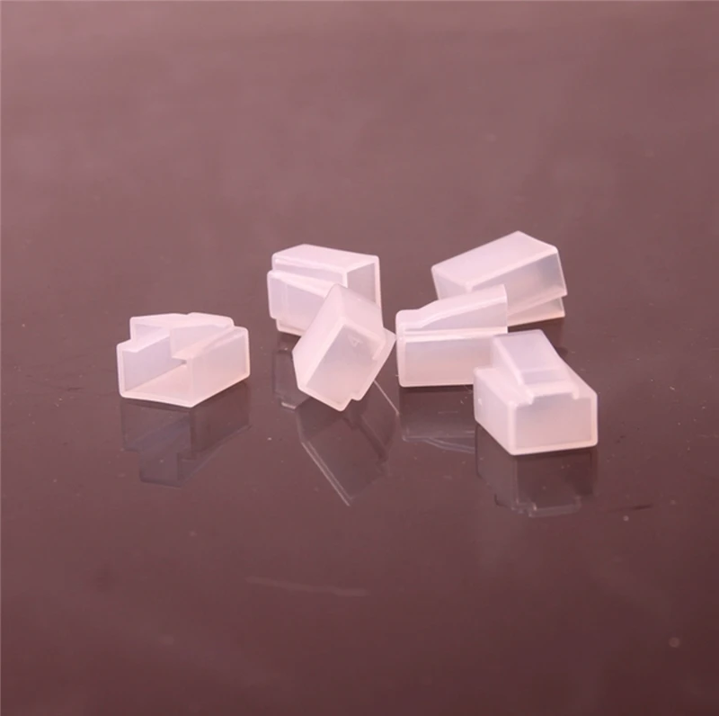 200pcs RJ45 dust cap for RJ45 module plug for CAT5E CAT6E silicone protective cover network black transparent free shipping