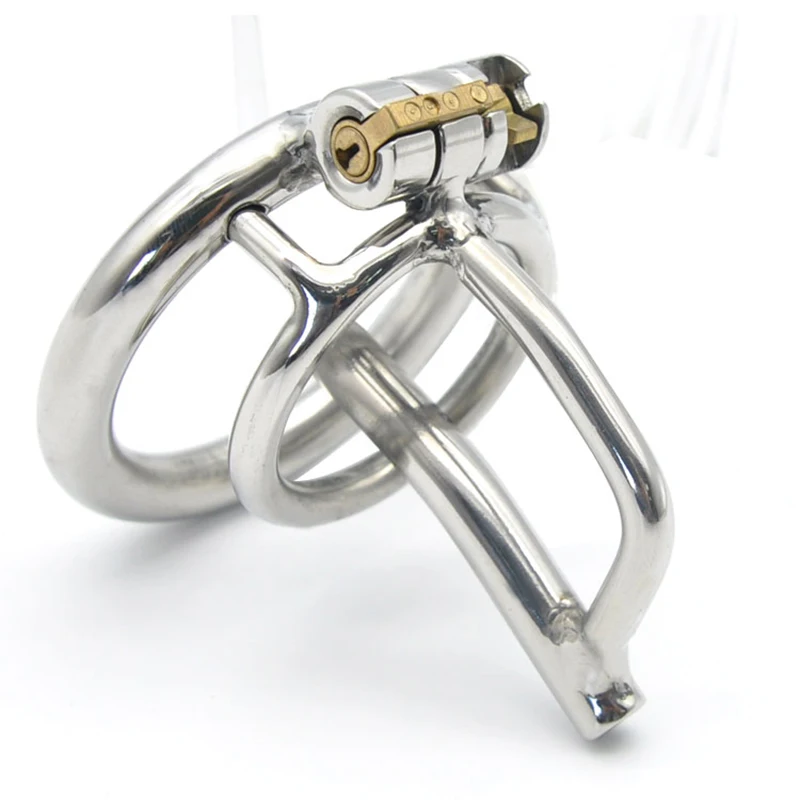 CHASTE BIRD New 304 Stainless Steel Male Chastity Device Cock Cage Belt with Stealth lock Ring Penis Ring Metal Tube A279