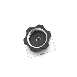 ABS Plastic and Plastic Fuel Filler Door Cover Gas Tank Cap for 50cc - 125cc ATV Quads -Black