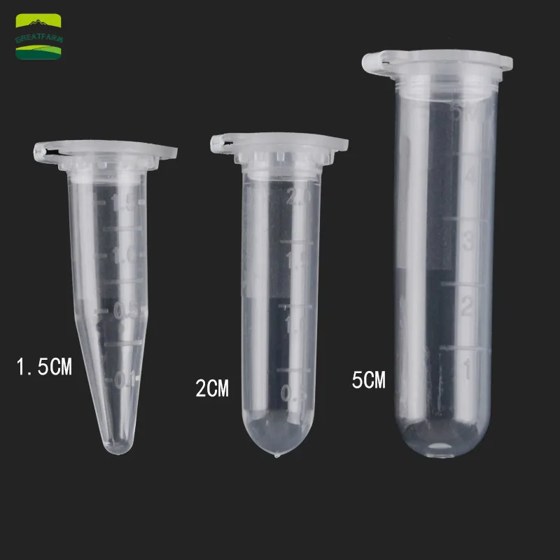 5ml Centrifuge Tube Plastic PCR Centrifuge Tube 1.5ml 2ml  Centrifuge Tube Experimental Supplies Veterinary Tube