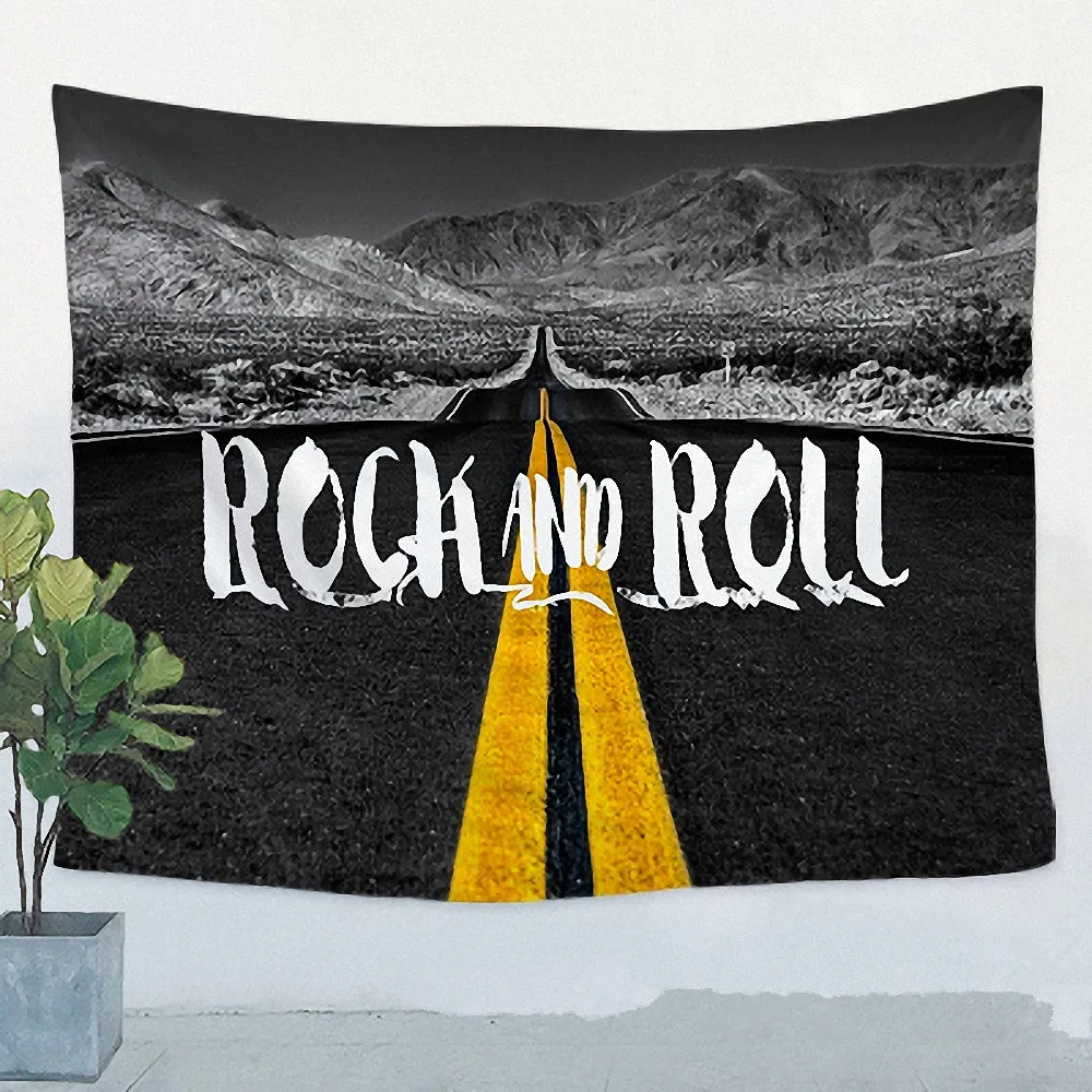 

Large Jazz\Reggae\Rock\Heavy metal Music Poster Retro Flag Banner Tapestry Bar Cafe Party Music Festival Background Decor Cloth