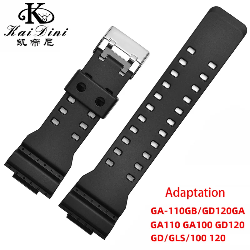 16mm Silicone Watchband For Casio G-Shock GA-110 GA-100 GA-120 GA-900 Camouflage Rubber Waterproof Men Watch Strap Bracelet