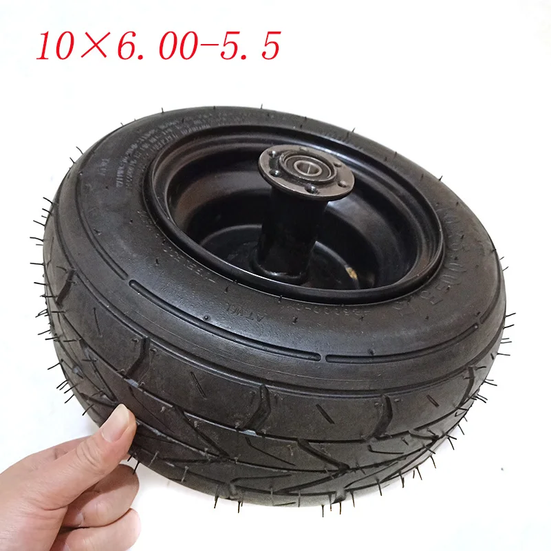 

10 inch 10x6.00-5.5 Tubeless Tire With Hub Wheel for Small Citycoco Scooter Harley Electric Vehicle 10*6.00-5.5 tyre