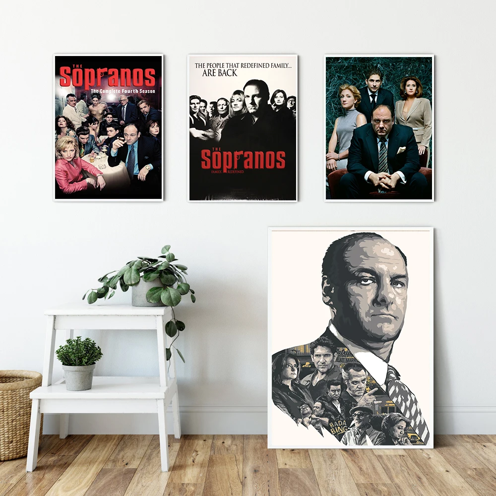 Sopranos Poster Classic TV Series Show The Sopranos Family Prints Canvas Painting Wall Art Pictures For Living Room Home Decor