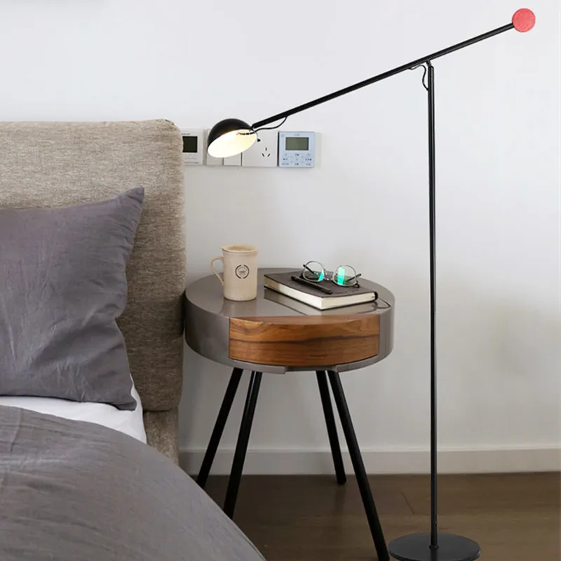 Vintage black floor lamp Simple Nordic stand light 12W LED Industrial Adjustable Long Arm Lamp Aluminum living room floor lamps