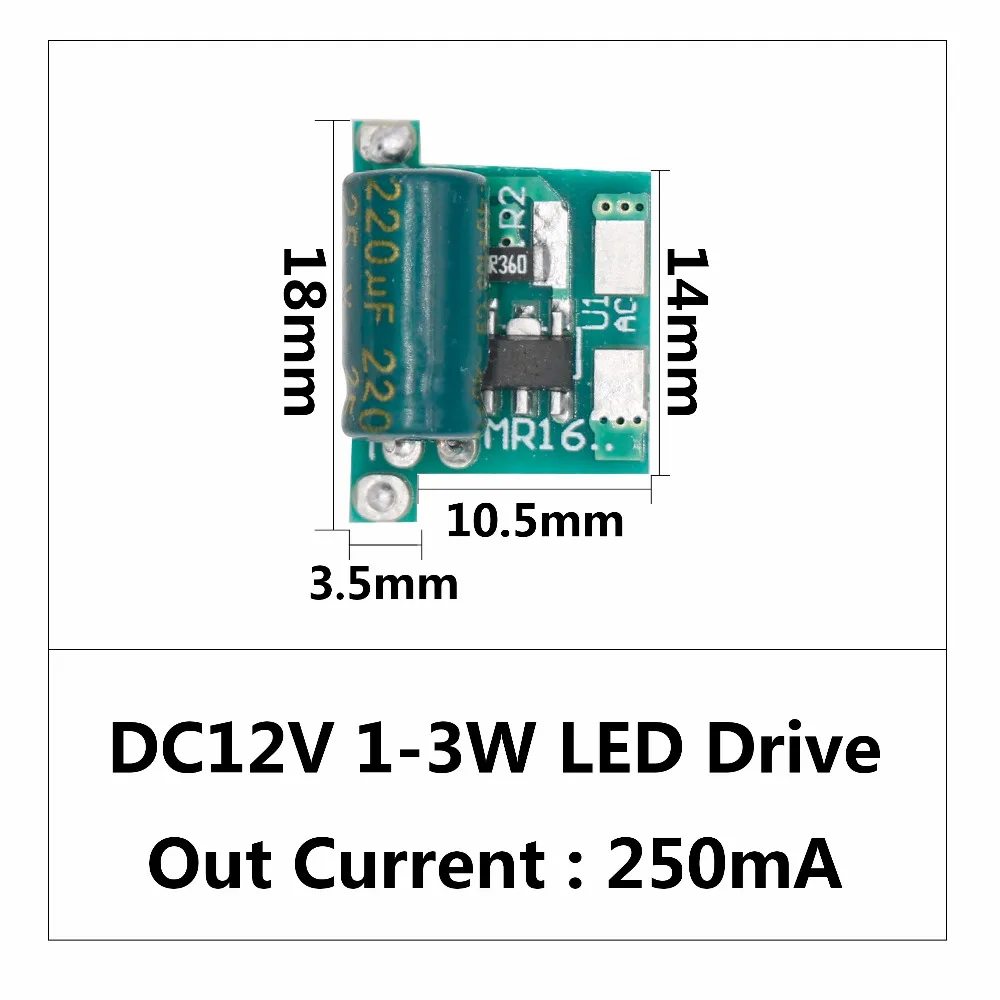 LED Driver MR16 DC12V 1W-7W Power Supply Constant Current Automatic Voltage Control Lighting Transformers For LED Lights DIY