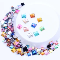 Strass Plaksteen Vierkante 2Mm 4Mm 6Mm Gemengde Maten 4G Over 180Pcs Voor Ambachten Scrapbooking Diy kleding Nail Art Decoratie