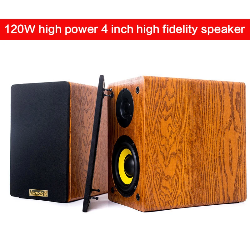 

120W 4 Inch High-power High-fidelity Speaker Home HIFI Fever Passive Audio Home Theater Bookshelf Desktop Surround Speakers