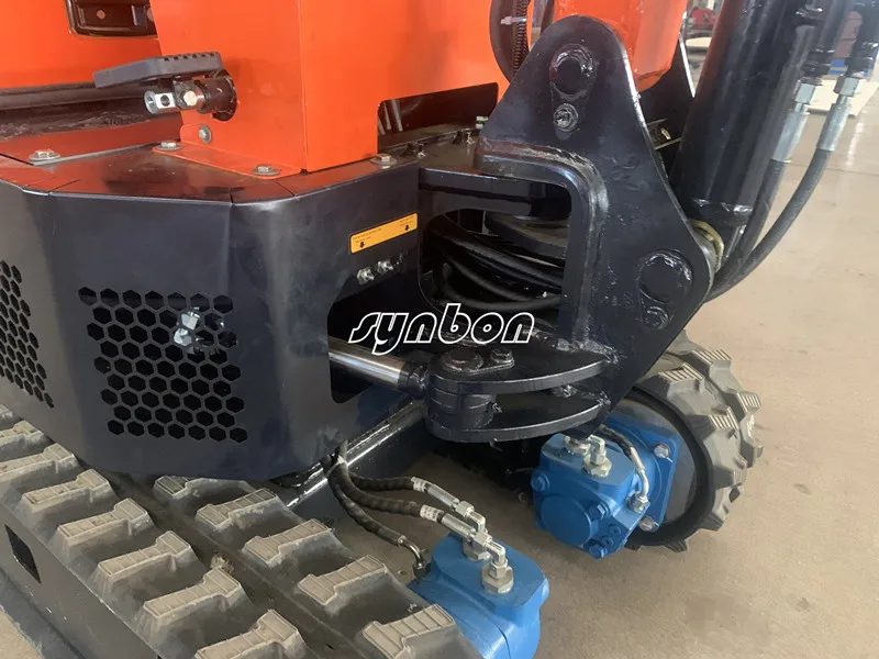 SY601เบนซินเครื่องยนต์ไฮดรอลิก Crawler Digger รถขุด0.9Ton เครื่อง